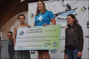Totally caught off guard that there was a prize for Top Canadian Woman!
